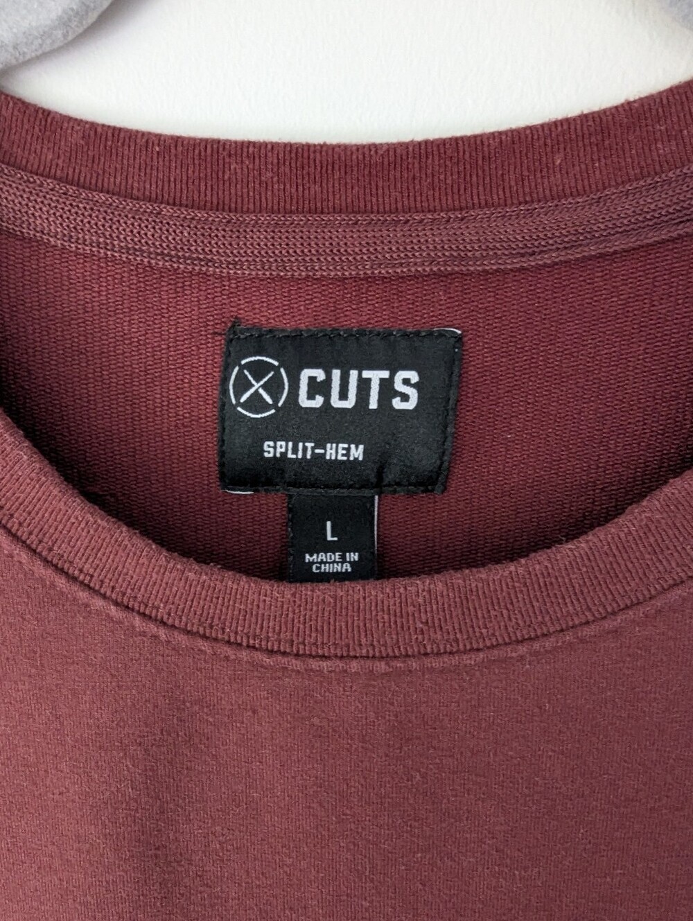 Cuts Hyperloop Pullover Split-Hem Crewneck Sweatshirt Stretch Athleisure - Picture 2 of 9